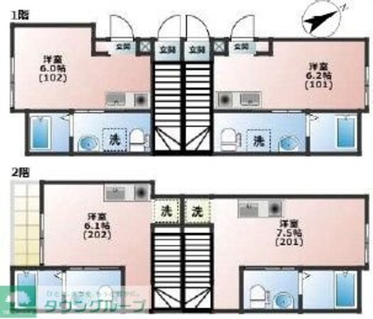 ベレガンス鷹之台IIB棟の物件間取画像